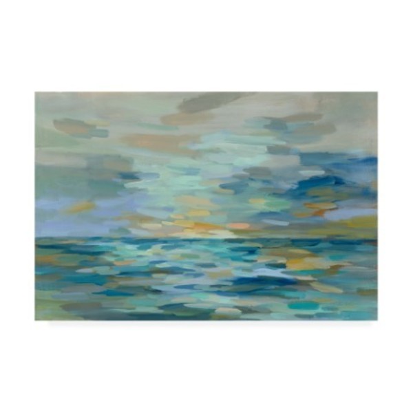 Trademark Fine Art Silvia Vassileva 'Pastel Blue Sea' Canvas Art, 30x47 WAP12046-C3047GG